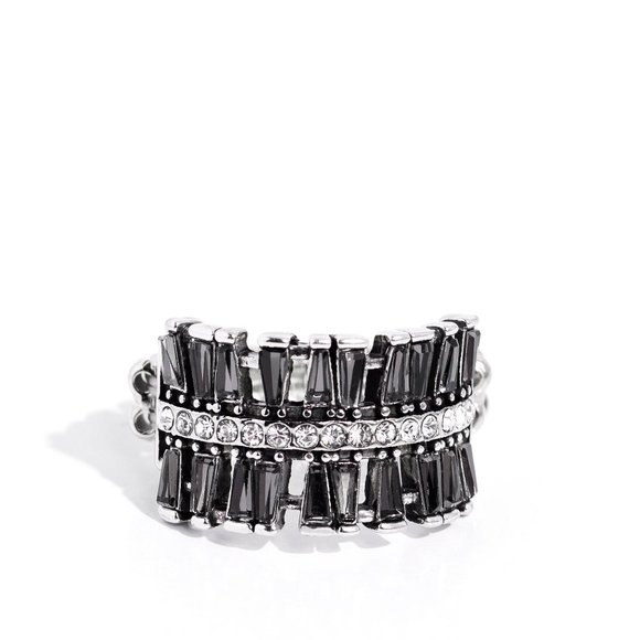 Staggering Stacks - Silver Rings - Picture 2 of 2